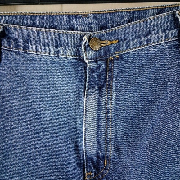 Full Blue Mens Size 42 Denim Blue Jean Shorts 42x9 - Picture 4 of 8